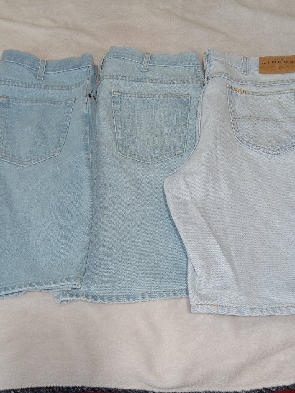 Vintage 80s Mens Jorts Lot Size 36 Lee Riders Faded Glory Made USA Denim Shorts